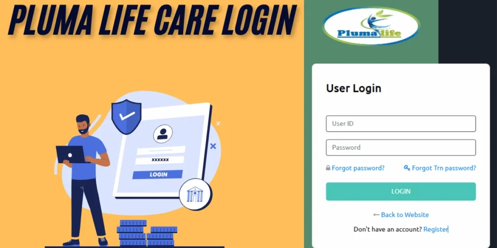 This emage showing a  Pluma Life Care Login