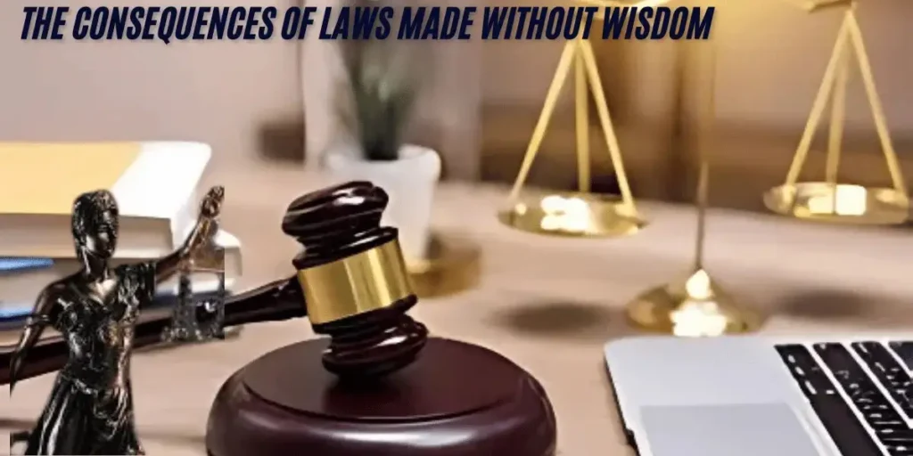 The Consequences of Laws Made Without Wisdom